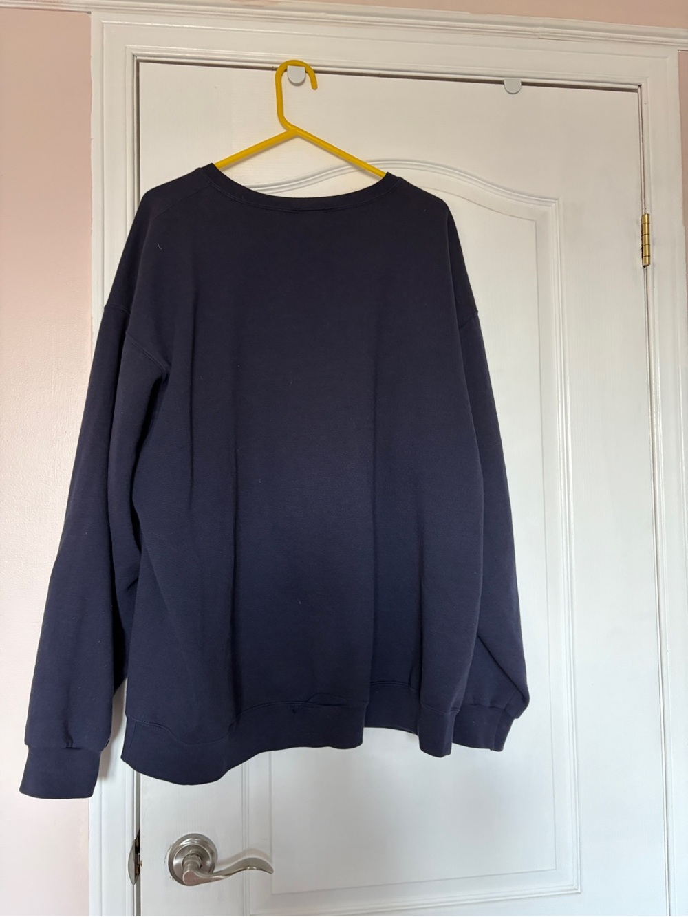 Disney Navy Sweatshirt with Mickey Mouse Tag and Yellow Walt Disney World Logo - Picture 3 of 4